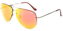 Quay Sunglasses Muse gold metal frame with pink orange lens